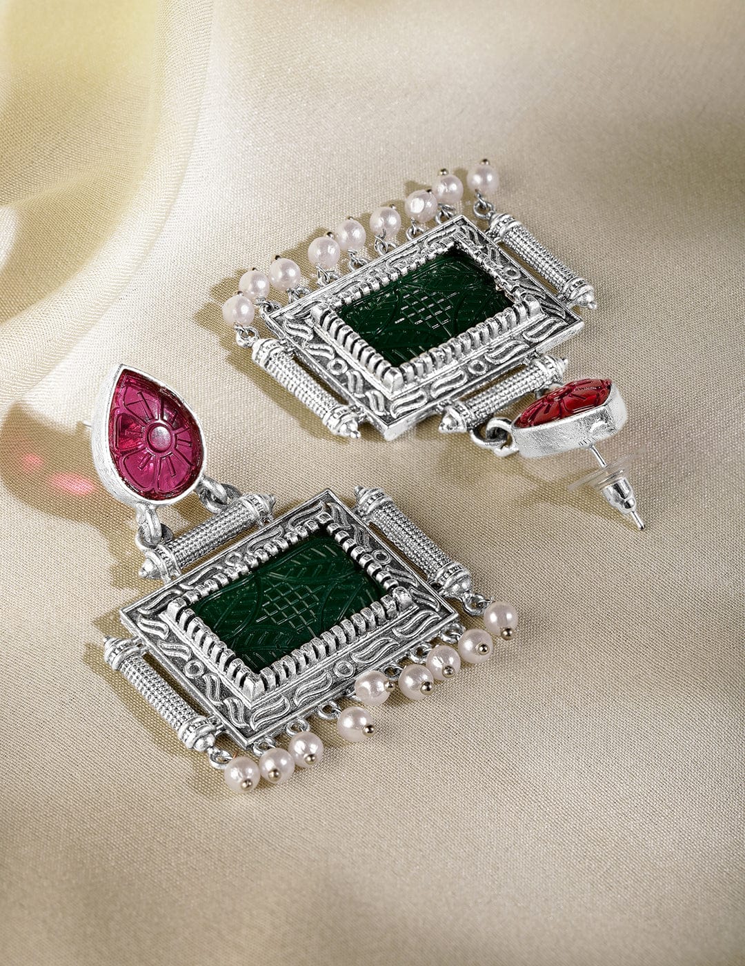 oxidised-silver-plated-ruby-pink-green-stone-studded-with-pearl-beads-statement-earrings-earrings-1158720873.jpg