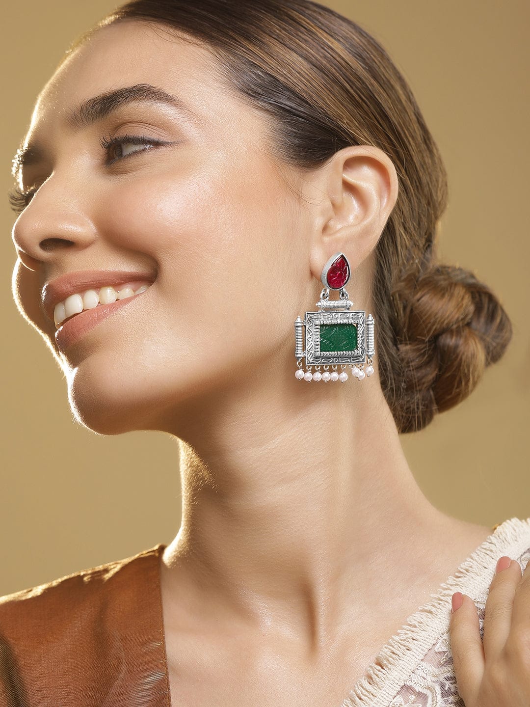 oxidised-silver-plated-ruby-pink-green-stone-studded-with-pearl-beads-statement-earrings-earrings-36848034611374.jpg