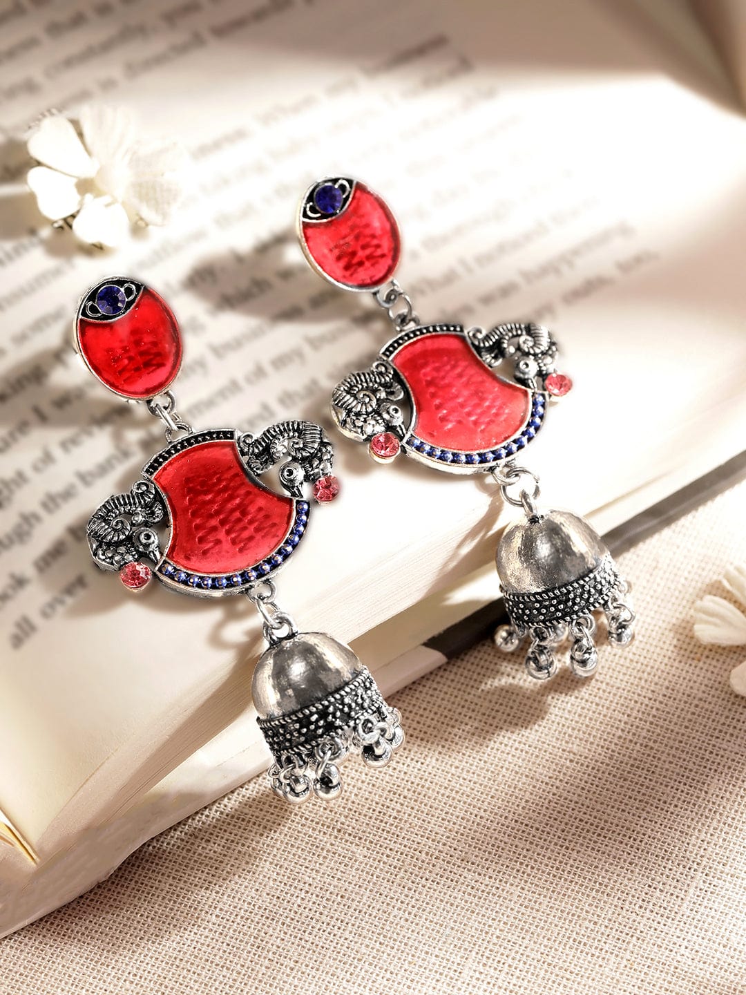 oxidized-silver-plated-red-enamel-jhumka-earrings-with-peacock-motif-jhumka-37284988813486.jpg