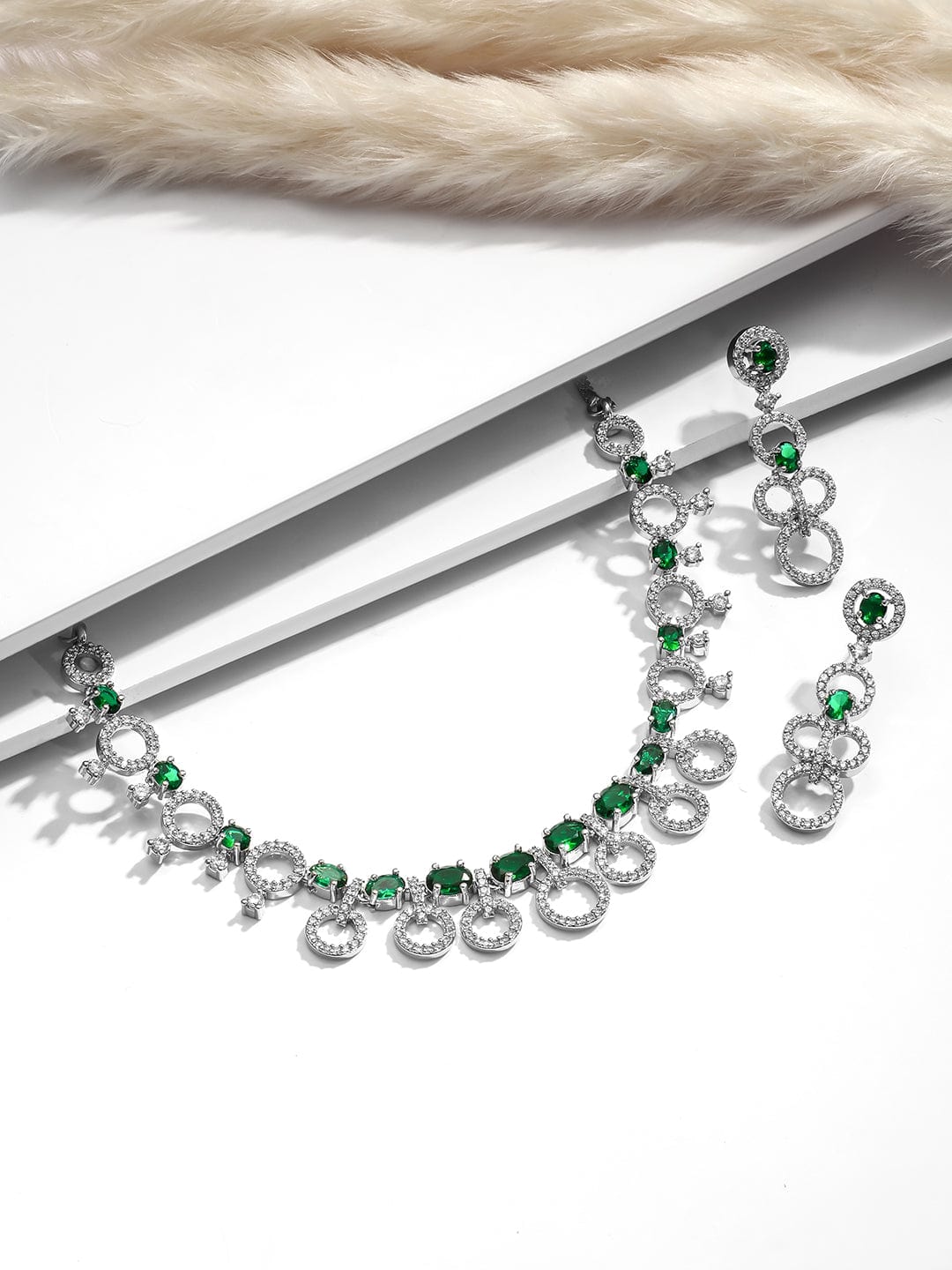 rhodium-plated-emerald-cubic-zirconia-studded-circular-link-jewellery-set-jewellery-set-37193450291374.jpg