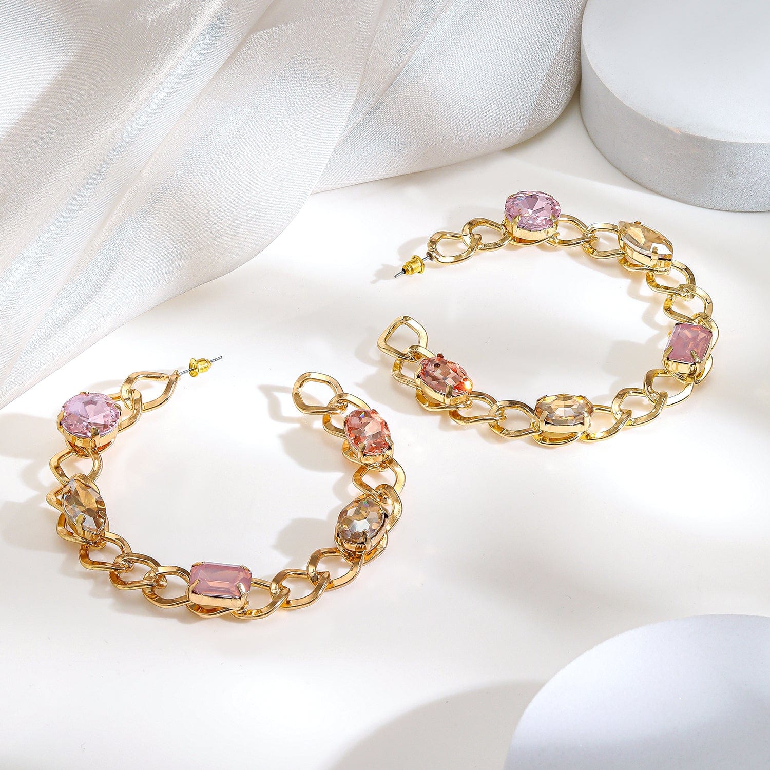 rubans-18k-gold-plated-chain-link-hoop-earrings-with-pink-crystal-stones-hoop-earrings-37619072041134.jpg