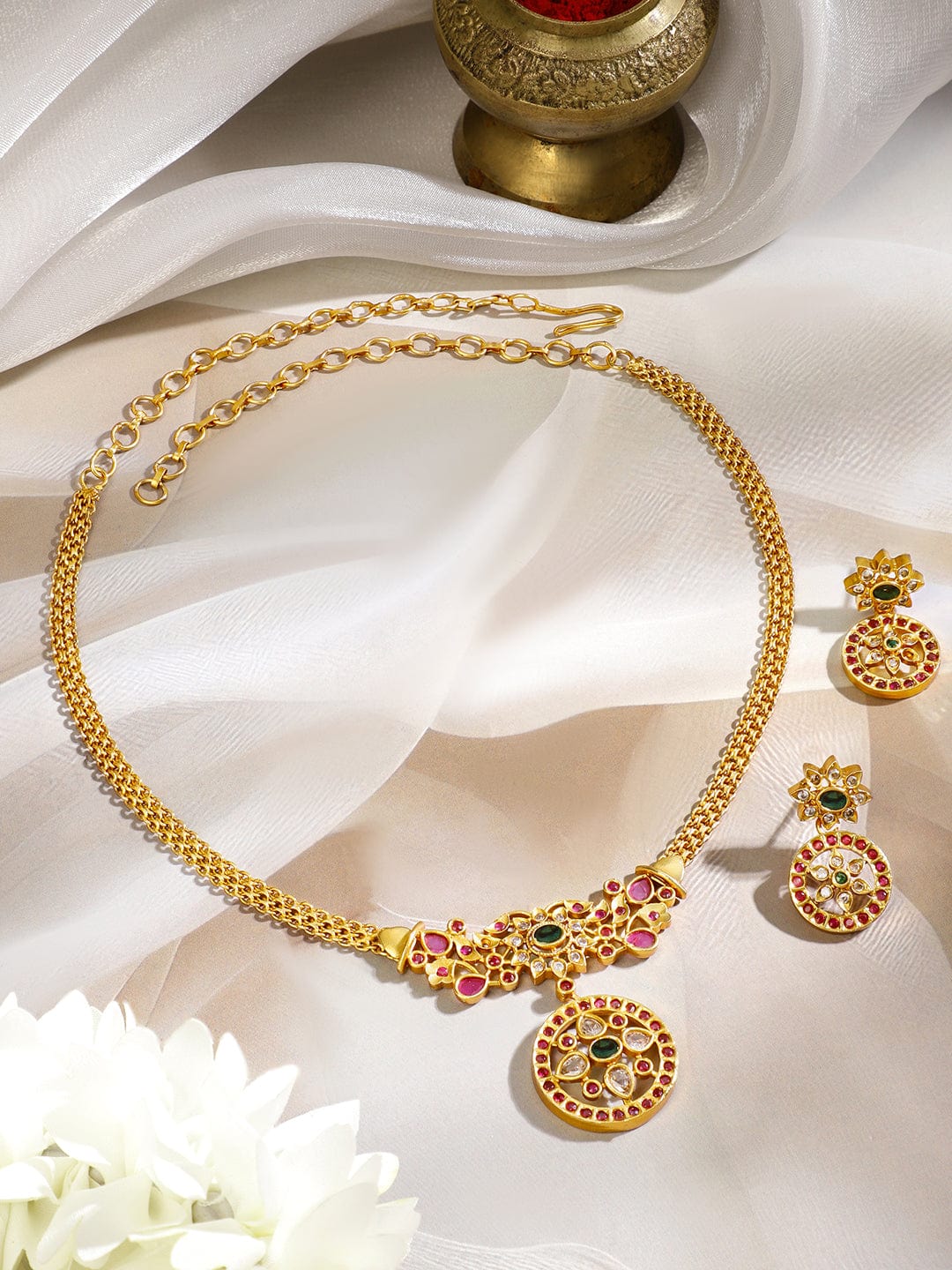 rubans-18k-gold-plated-floral-design-necklace-set-with-ruby-pink-emerald-green-stones-necklace-set-1180600526.jpg