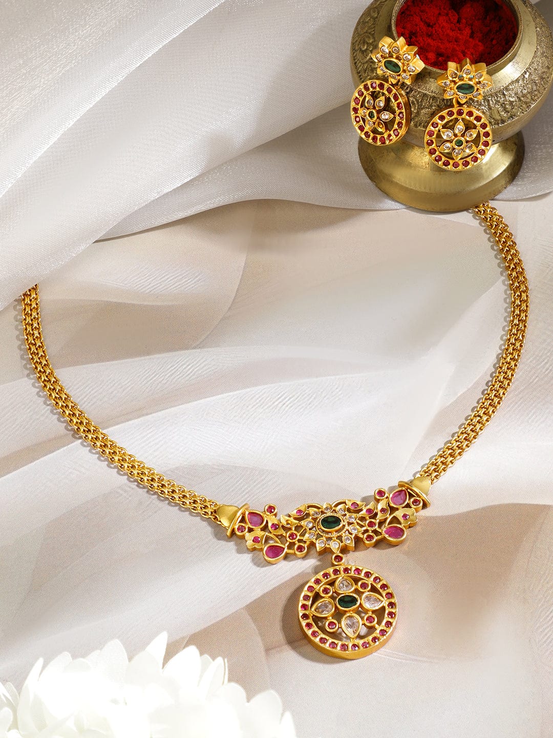 rubans-18k-gold-plated-floral-design-necklace-set-with-ruby-pink-emerald-green-stones-necklace-set-1180600528.jpg