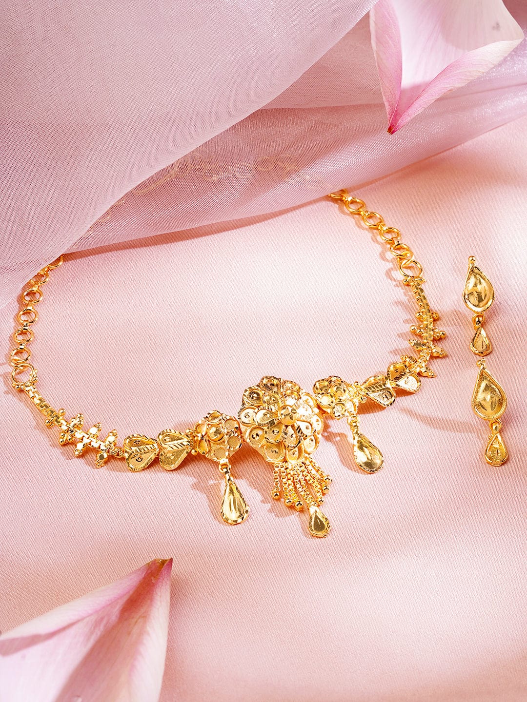 rubans-18k-gold-plated-floral-motif-choker-necklace-set-with-dangling-drops-and-leaf-detailing-necklace-set-1180850971.jpg