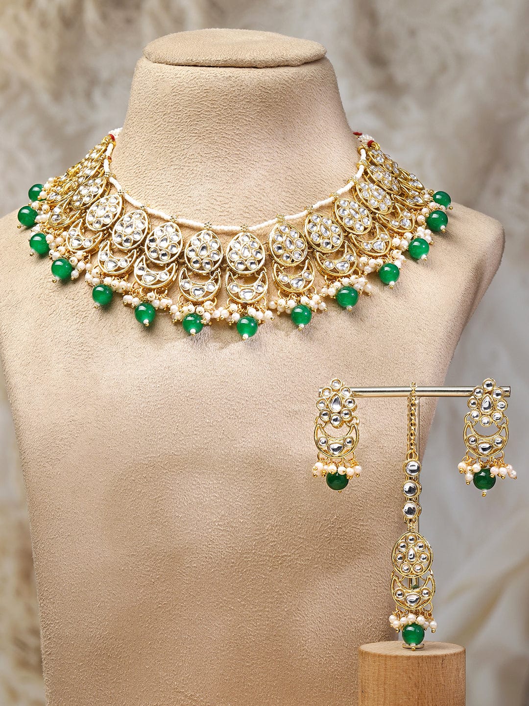 rubans-18k-gold-plated-kundan-studded-white-green-beaded-choker-necklace-set-with-earrings-maang-tikka-necklaces-necklace-sets-chains-mangalsutra-1180884020.jpg