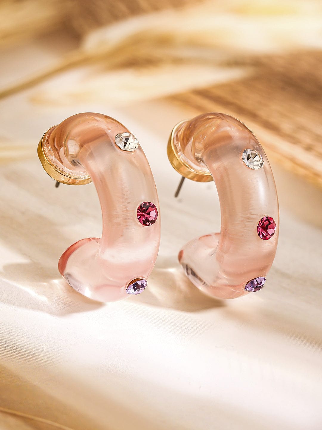rubans-18k-gold-plated-pink-resin-hoop-earrings-with-multicolored-stones-earrings-1152474132.jpg