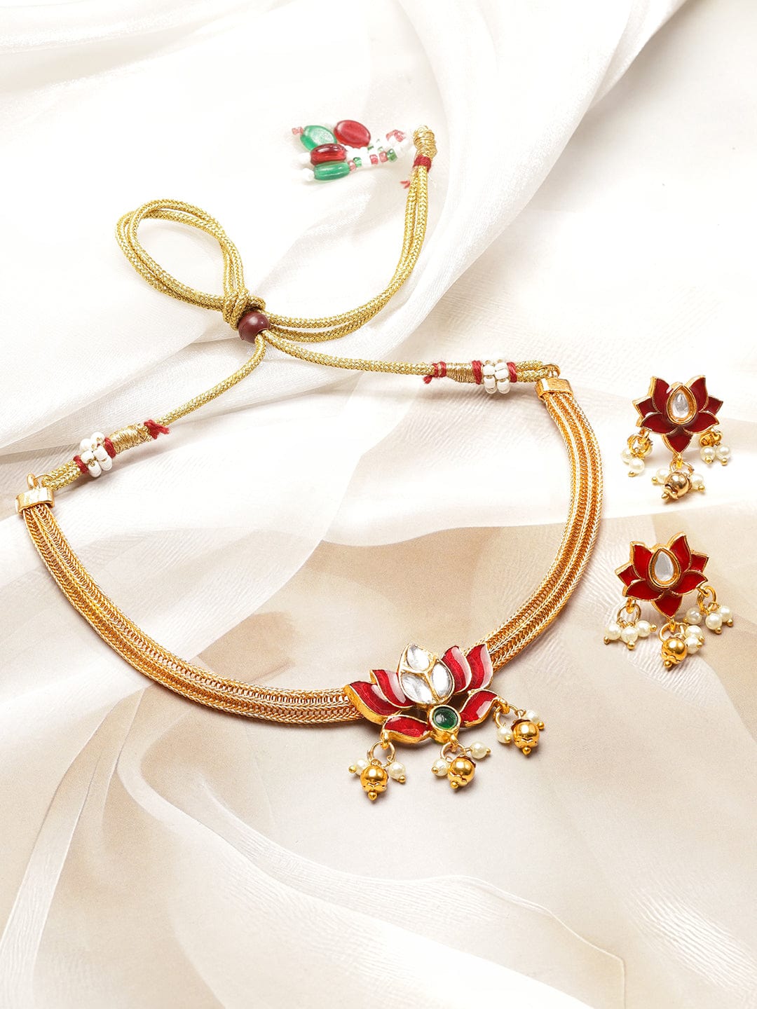 rubans-18k-gold-plated-red-enamel-lotus-motif-pearl-beaded-brass-choker-necklace-set-necklace-set-1180615402.jpg