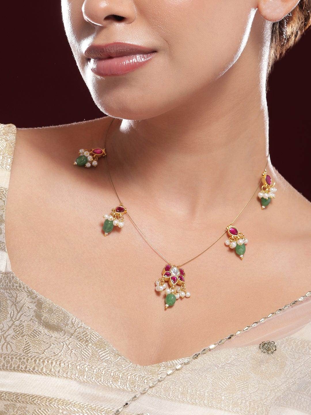 rubans-18k-gold-plated-ruby-pink-emerald-green-kundan-studded-necklace-with-pearl-accents-necklaces-37615764734126.jpg
