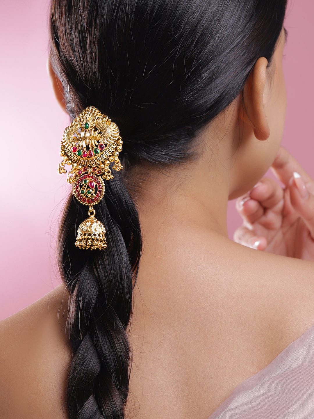rubans-18k-gold-plated-ruby-pink-emerald-green-stone-studded-temple-braid-hair-accessory-with-jhumka-drop-hair-accessories-1170742913.jpg