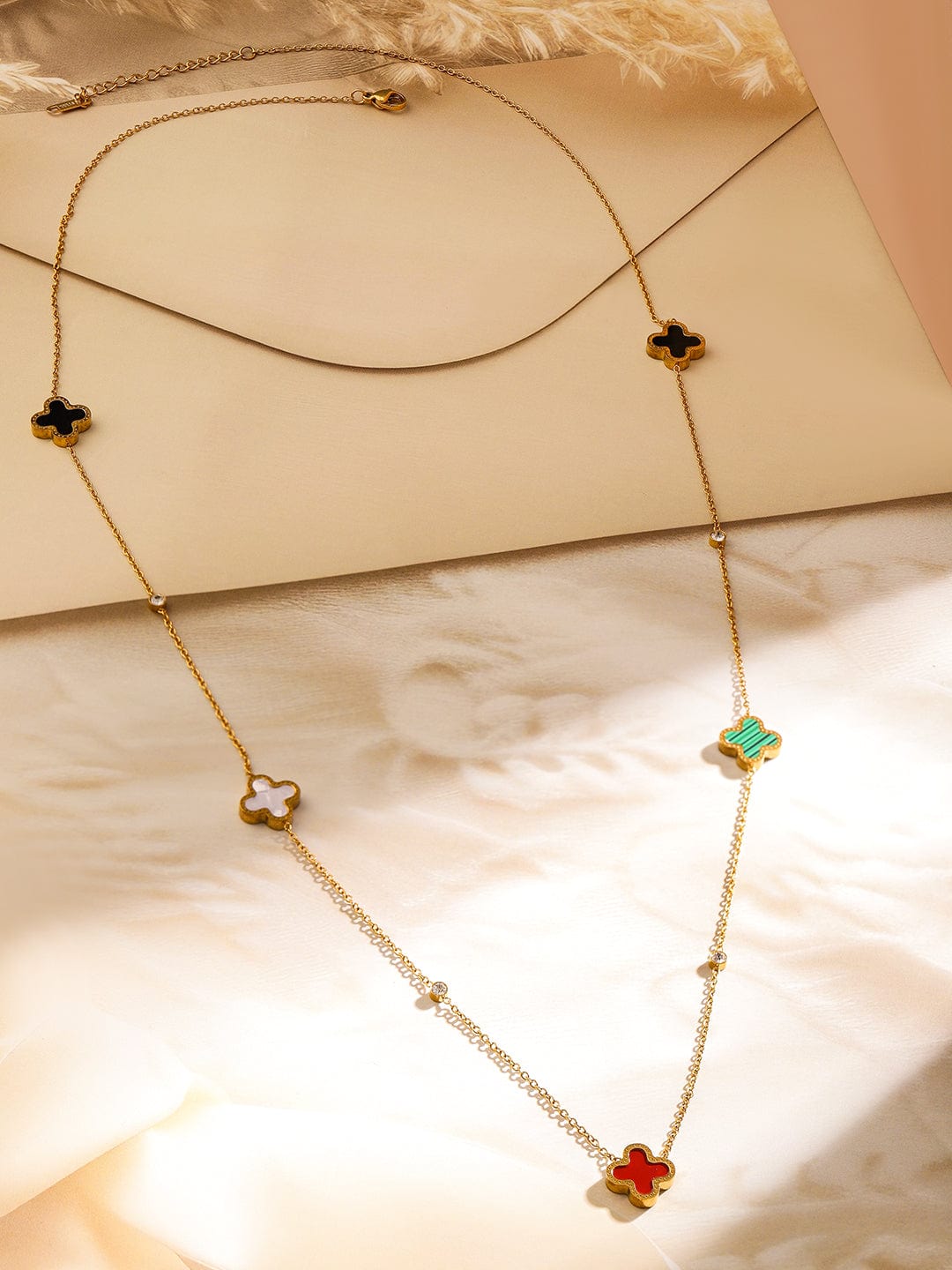 rubans-18k-gold-plated-stainless-steel-tarnish-free-waterproof-multicolor-clover-necklace-chain-necklace-1126760250.jpg