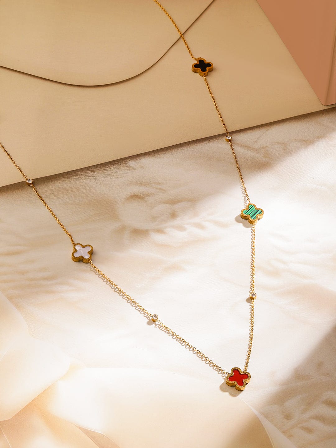 rubans-18k-gold-plated-stainless-steel-tarnish-free-waterproof-multicolor-clover-necklace-chain-necklace-1126760253.jpg