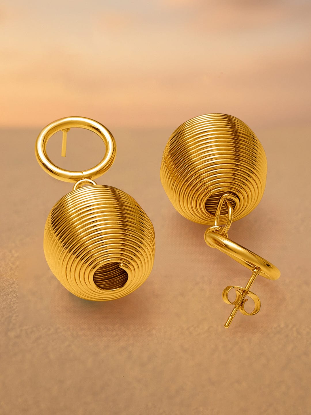 rubans-18k-gold-plated-stainless-steel-tarnish-free-waterproof-textured-sphere-hoop-drop-earrings-drop-earrings-1186213100.jpg