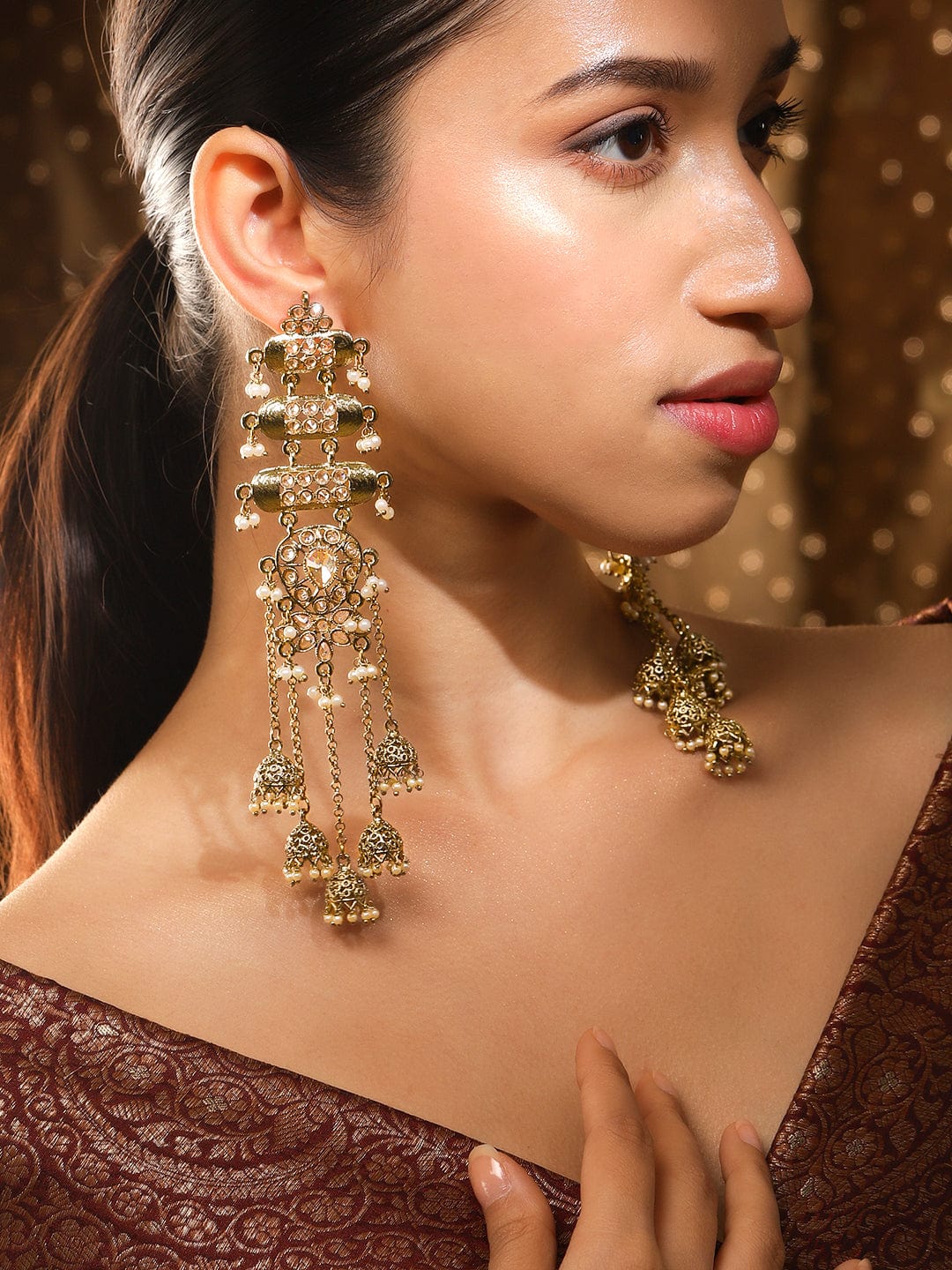 rubans-18k-mehndi-gold-plated-kundan-studded-layered-shoulder-duster-jhumka-earrings-earrings-1150834722.jpg