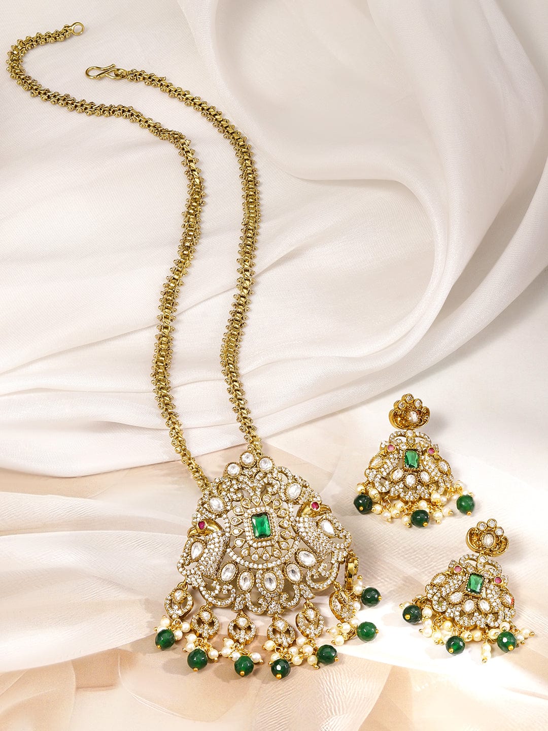 rubans-22k-gold-plated-emerald-green-cubic-zirconia-studded-long-necklace-set-with-emerald-green-white-pearls-beaded-accents-necklace-set-1171393415.jpg