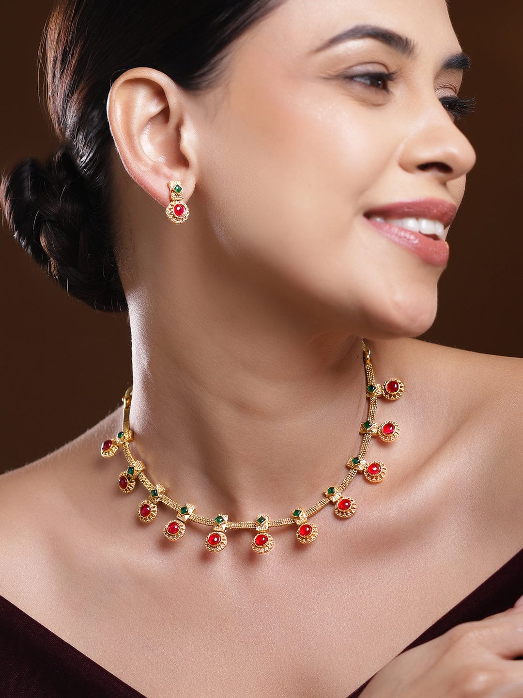 rubans-22k-gold-plated-green-ruby-red-stone-studded-traditional-necklace-set-with-textured-drop-accents-necklace-set-1172646809.jpg