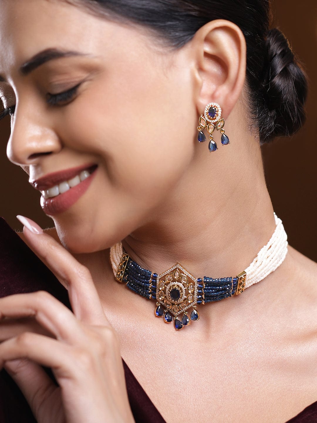 rubans-22k-gold-plated-handcrafted-choker-necklace-set-with-navy-blue-cubic-zirconia-off-white-beads-choker-choker-set-kundan-choker-set-1182345798.jpg