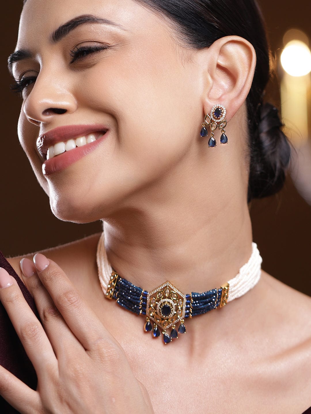 rubans-22k-gold-plated-handcrafted-choker-necklace-set-with-navy-blue-cubic-zirconia-off-white-beads-choker-choker-set-kundan-choker-set-1182345799.jpg