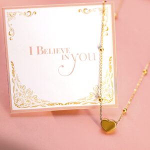22K Gold-Plated Heart Pendant Necklace RW19N408016 - Gold