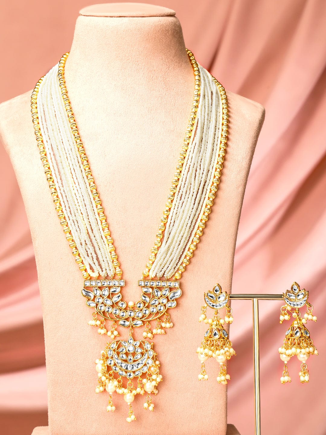rubans-22k-gold-plated-kundan-studded-multi-strand-pearl-gold-beaded-necklace-set-for-women-necklace-set-1155471083.jpg