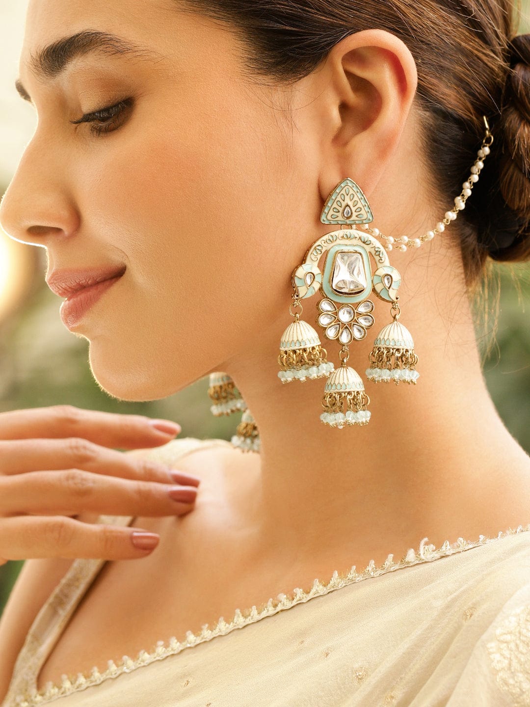 rubans-22k-gold-plated-mint-green-pastel-pink-enamel-white-kundan-studded-chandbali-jhumka-earrings-with-pearl-beading-ear-chain-earrings-1168083129.jpg
