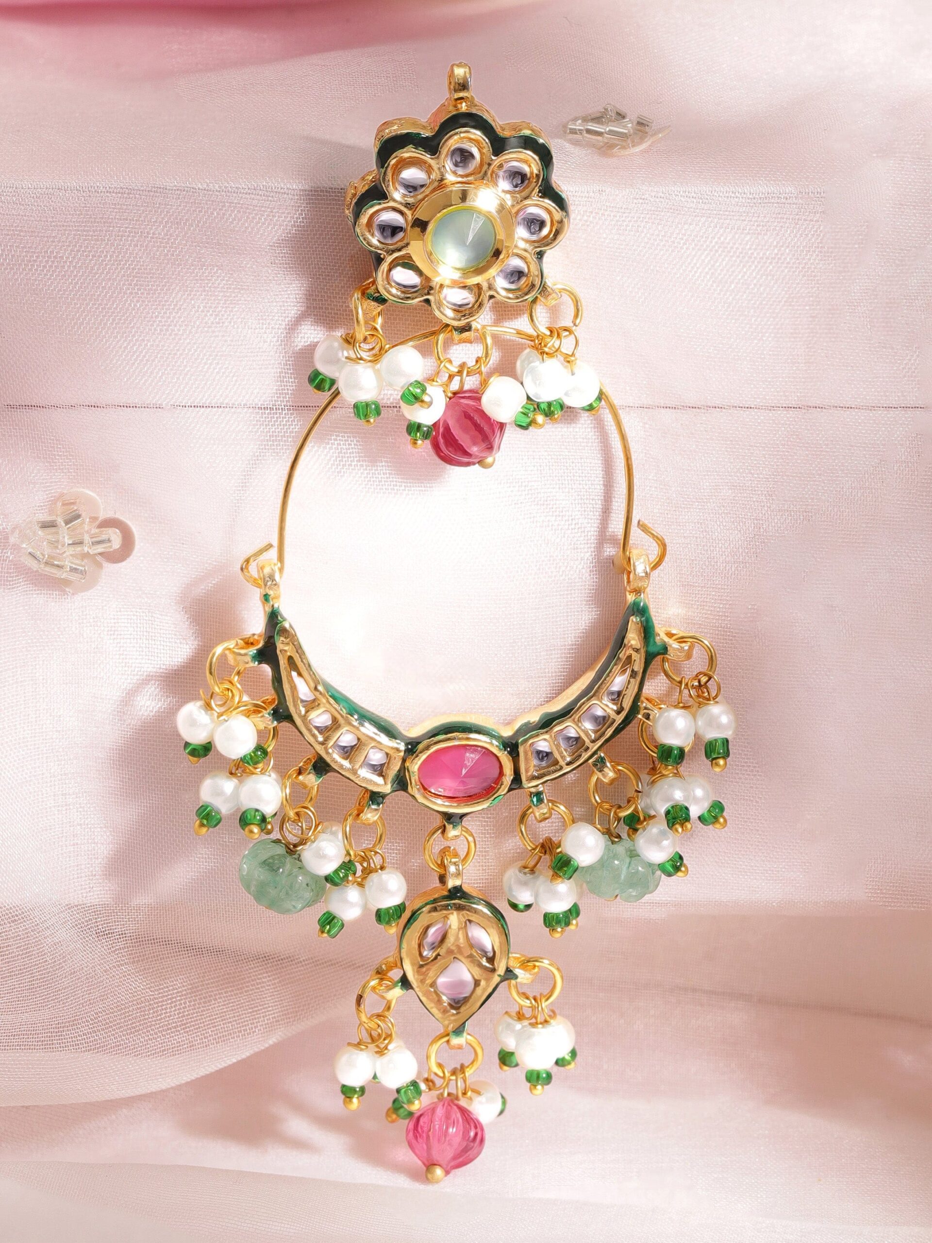 rubans-22k-gold-plated-multi-color-stone-kundan-studded-chandbali-earrings-with-beads-earrings-1186073663.jpg