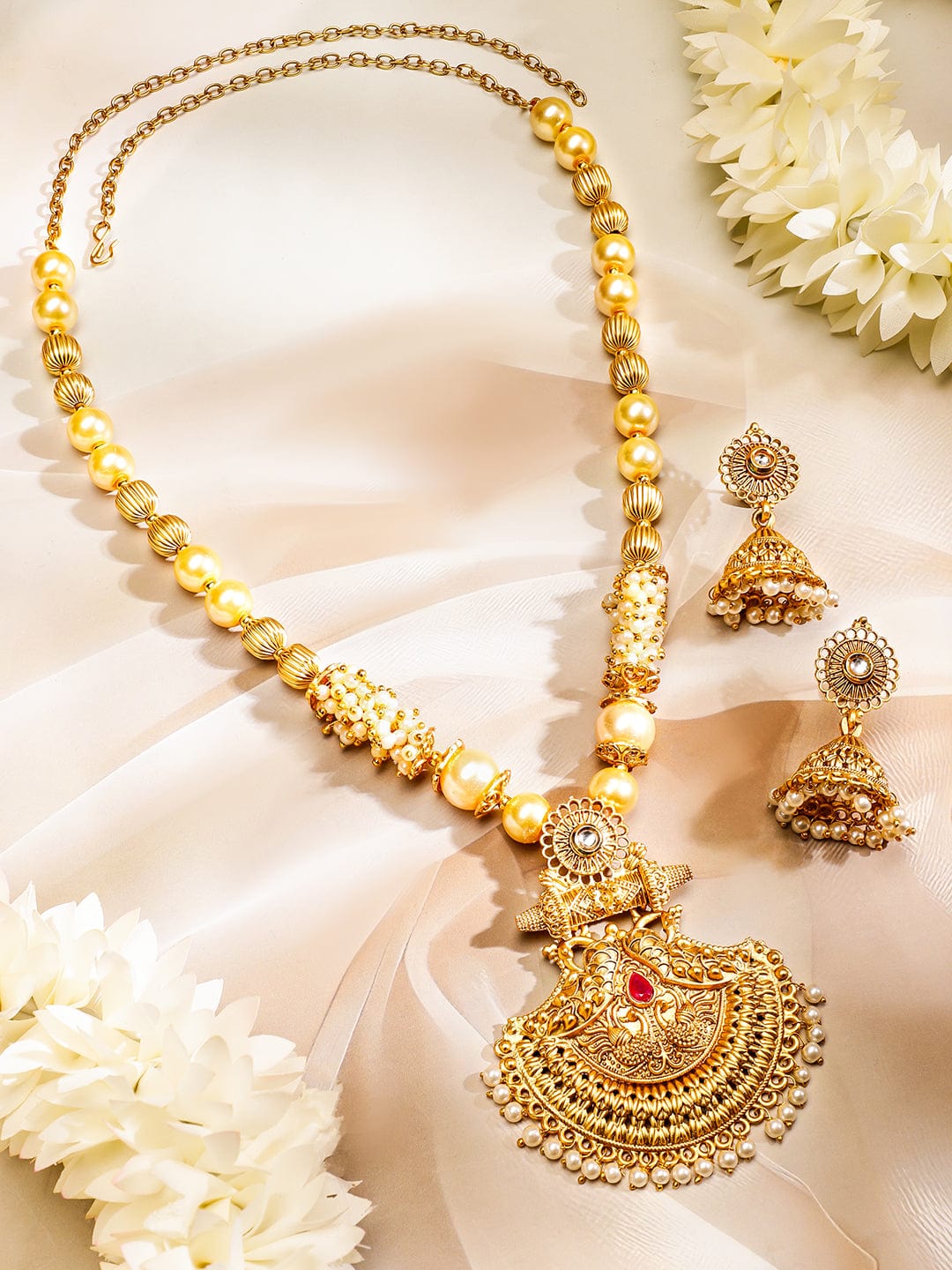 rubans-22k-gold-plated-pendant-jewellery-set-with-golden-pearl-beads-and-ruby-red-stone-necklaces-necklace-sets-chains-mangalsutra-1151354691.jpg