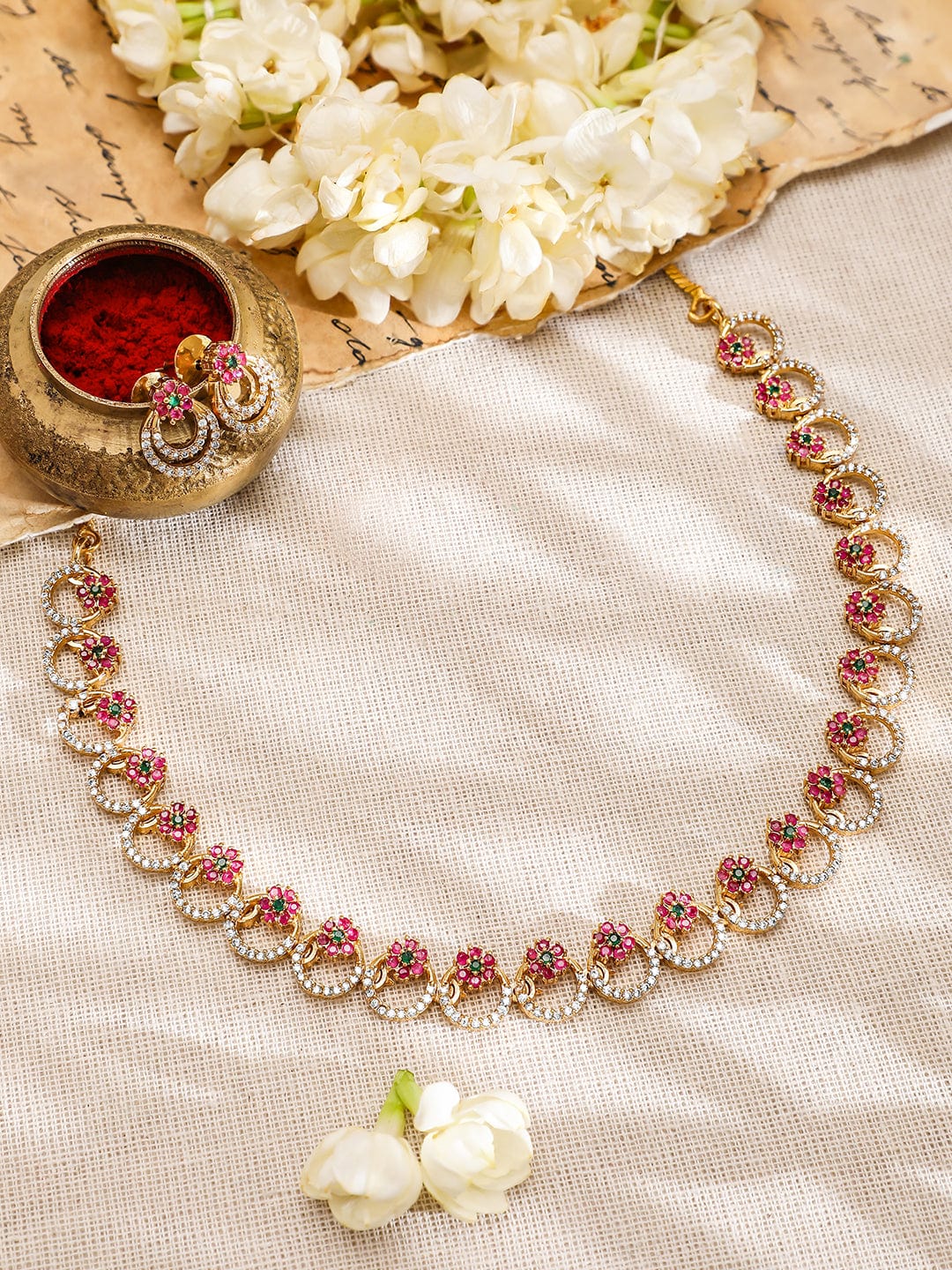 rubans-22k-gold-plated-pink-green-stone-cubic-zirconia-necklace-set-with-matching-earring-necklace-set-1143857266.jpg