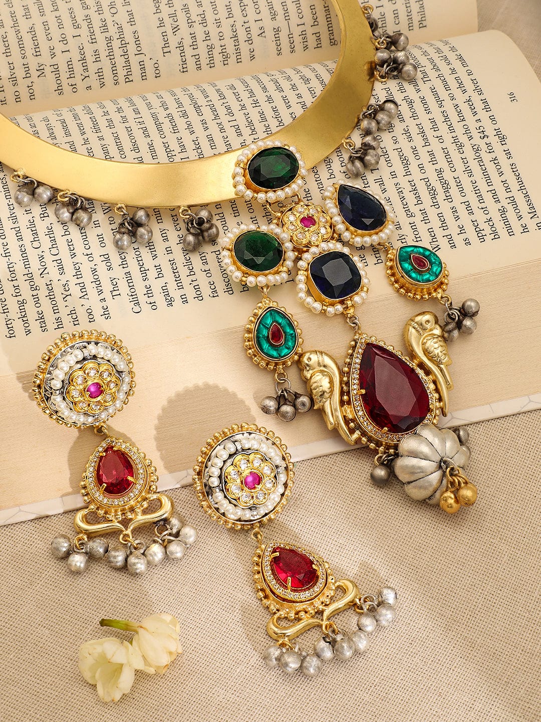 rubans-22k-gold-plated-ruby-emerald-blue-stone-studded-choker-set-with-gold-silver-beads-necklace-set-37493015347374.jpg