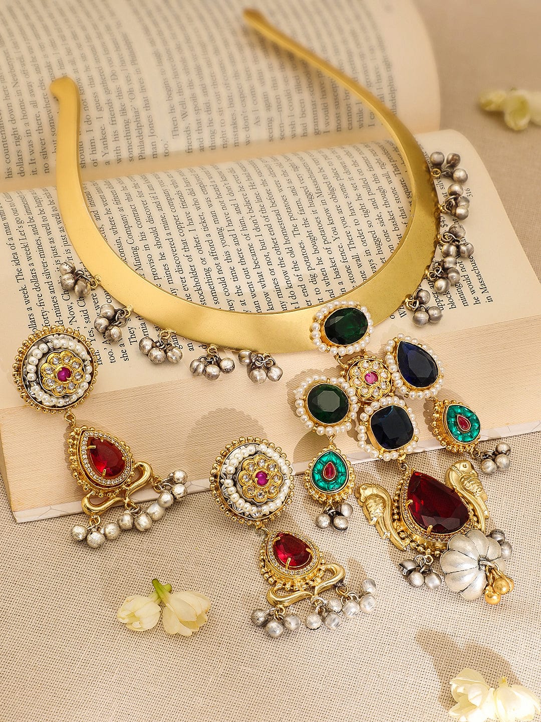 rubans-22k-gold-plated-ruby-emerald-blue-stone-studded-choker-set-with-gold-silver-beads-necklace-set-37493015380142.jpg