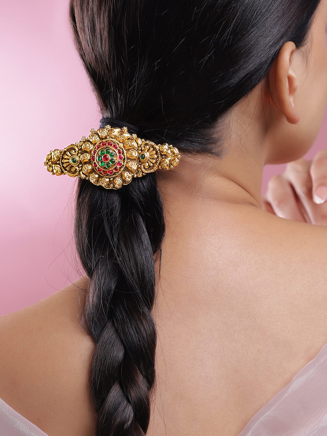 rubans-22k-gold-plated-ruby-pink-emerald-green-stone-studded-floral-temple-hair-clip-with-hanging-beads-hair-accessories-1170742894.jpg