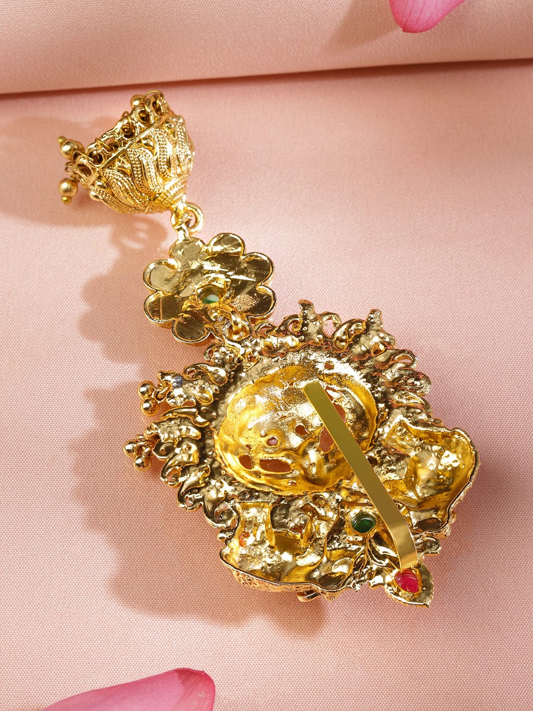 rubans-22k-gold-plated-ruby-pink-emerald-green-stone-studded-temple-braid-hair-accessory-with-divine-motif-jhumka-drop-hair-accessories-1170742906.jpg