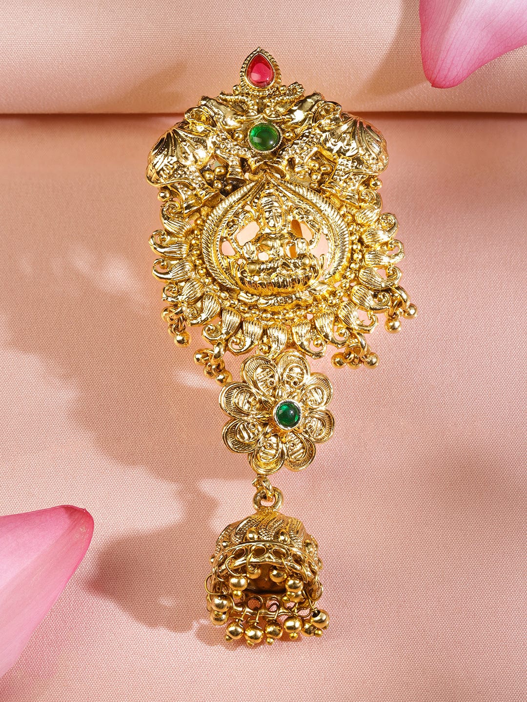 rubans-22k-gold-plated-ruby-pink-emerald-green-stone-studded-temple-braid-hair-accessory-with-divine-motif-jhumka-drop-hair-accessories-1170742908.jpg
