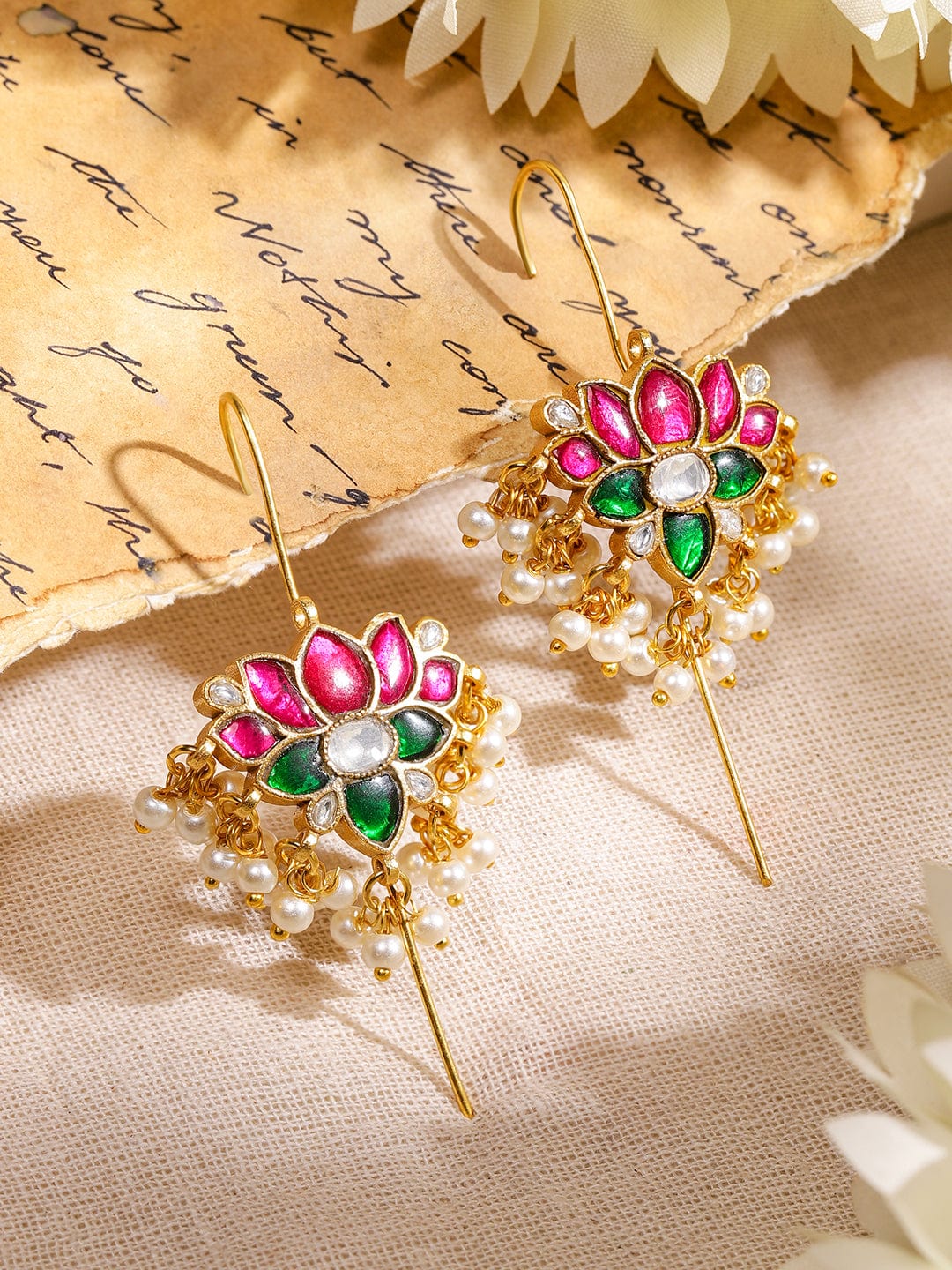rubans-22k-gold-plated-ruby-pink-emerald-green-white-kundan-studded-lotus-design-handcrafted-ear-cuff-with-pearl-beads-for-women-ear-cuff-earrings-1147461773.jpg