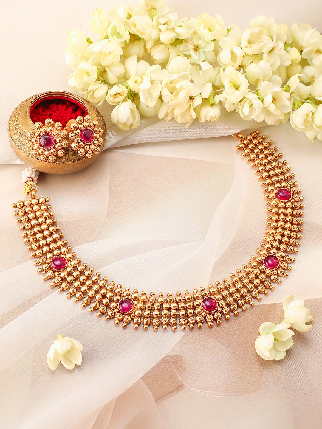 rubans-22k-gold-plated-ruby-pink-studded-traditional-choker-necklace-set-with-gold-beads-necklace-set-1143498899.jpg