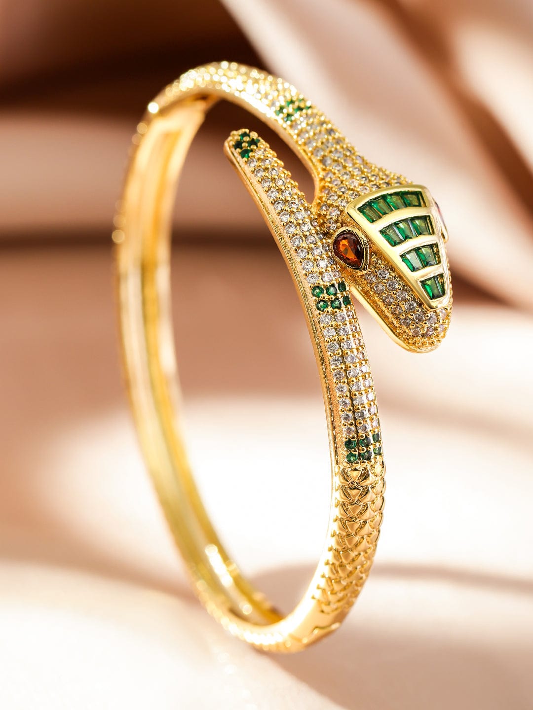 rubans-22k-gold-plated-snake-motif-bracelet-with-emerald-and-cubic-zirconia-bangles-bracelets-38034212126894.jpg