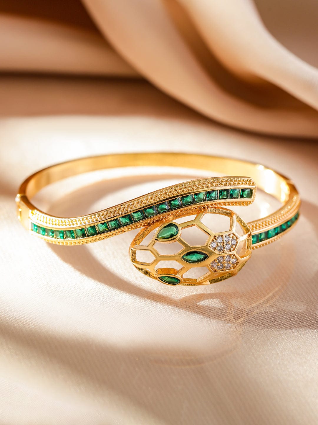 rubans-22k-gold-plated-snake-motif-bracelet-with-honeycomb-design-emerald-zirconia-bangles-bracelets-38034217533614.jpg
