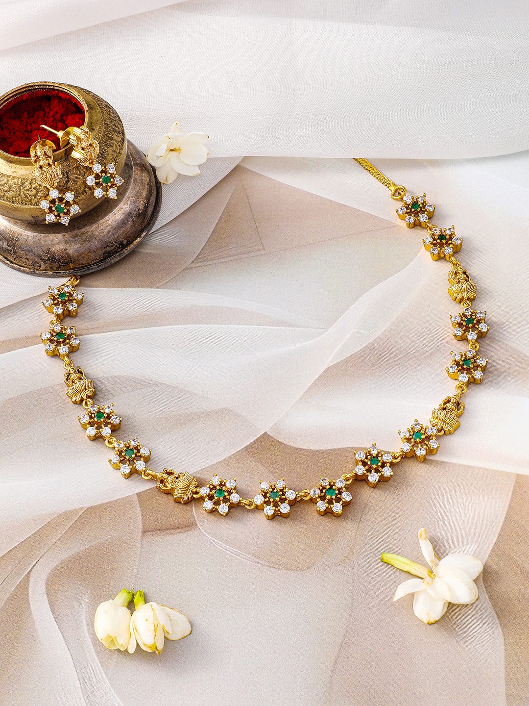 rubans-22k-gold-plated-temple-jewellery-set-with-lakshmi-motif-green-cz-floral-accents-necklace-set-1143857784.jpg