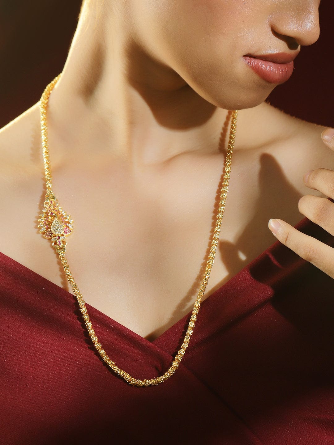 rubans-22k-gold-plated-twisted-rope-chain-necklace-with-peacock-motif-ruby-pink-stones-bracelet-1144223652.jpg