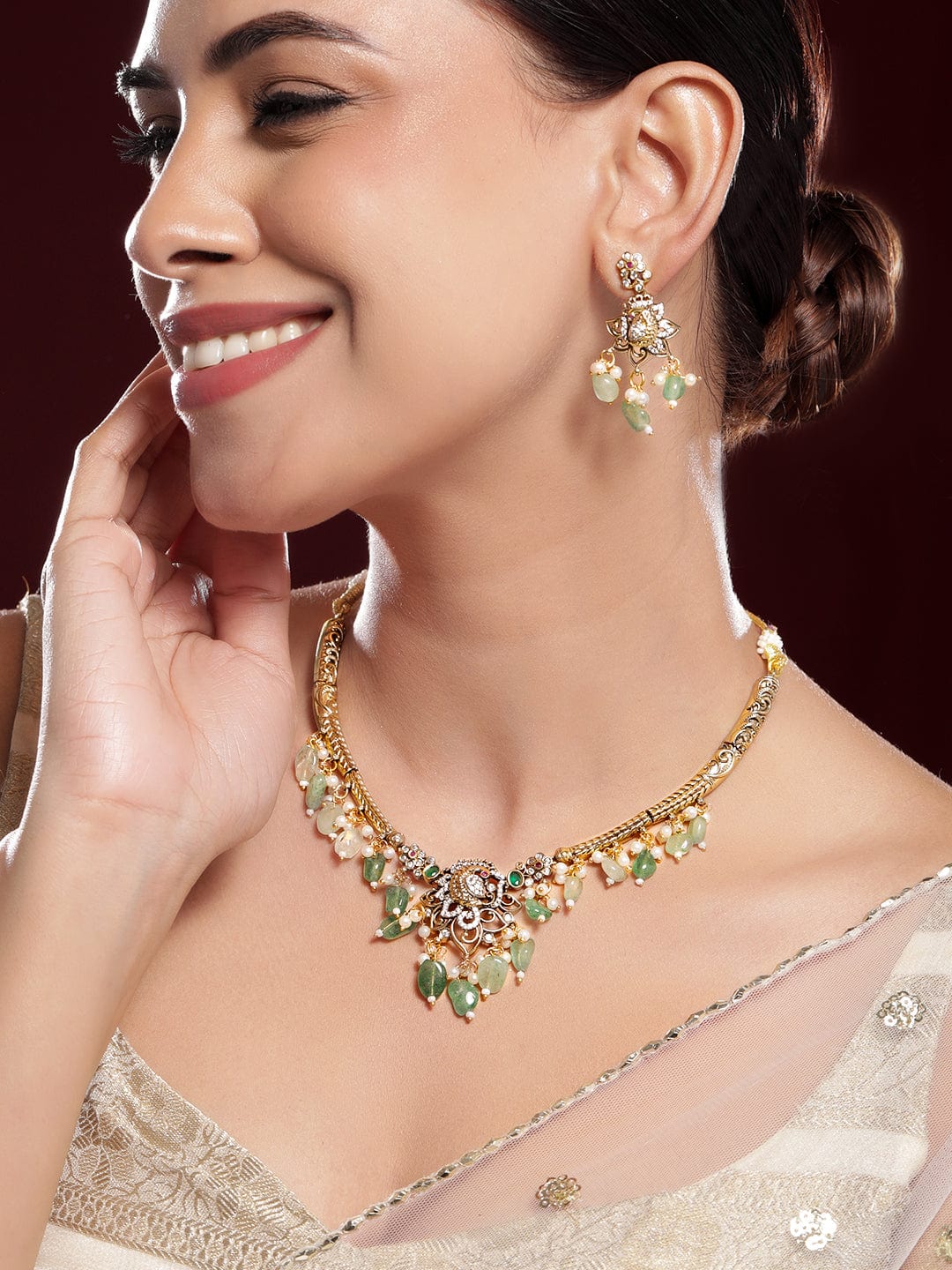 rubans-22k-gold-plated-with-green-beads-pearls-cubic-zirconia-temple-jewellery-set-necklace-set-37515090952366.jpg