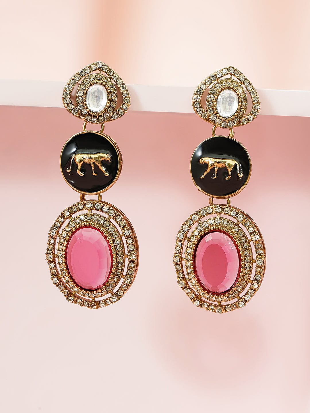 rubans-24k-gold-plated-drop-earrings-with-black-enamel-pink-gemstone-zirconia-detailing-drop-earrings-1183330879.jpg
