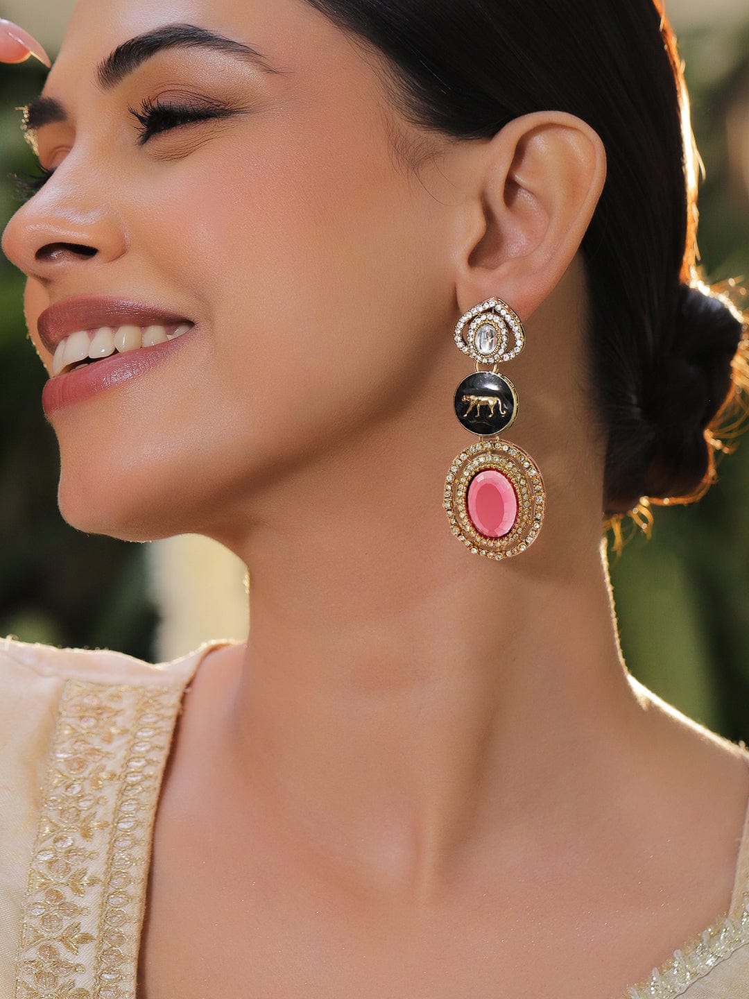 rubans-24k-gold-plated-drop-earrings-with-black-enamel-pink-gemstone-zirconia-detailing-drop-earrings-1183330880.jpg
