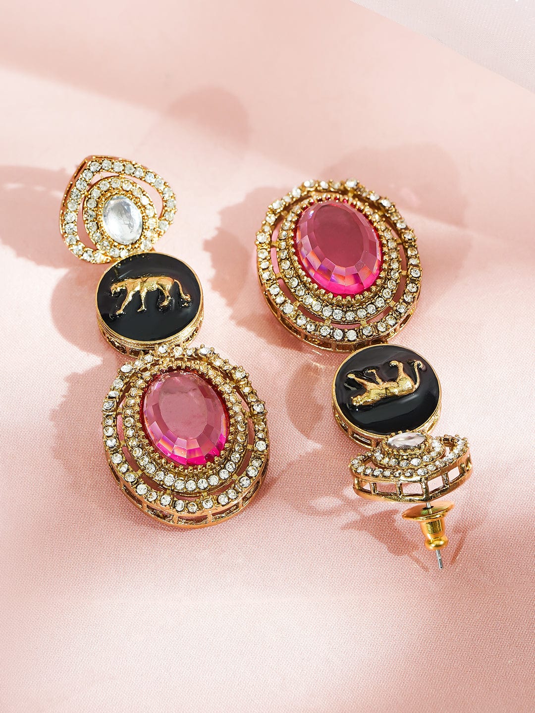 rubans-24k-gold-plated-drop-earrings-with-black-enamel-pink-gemstone-zirconia-detailing-drop-earrings-1183330881.jpg