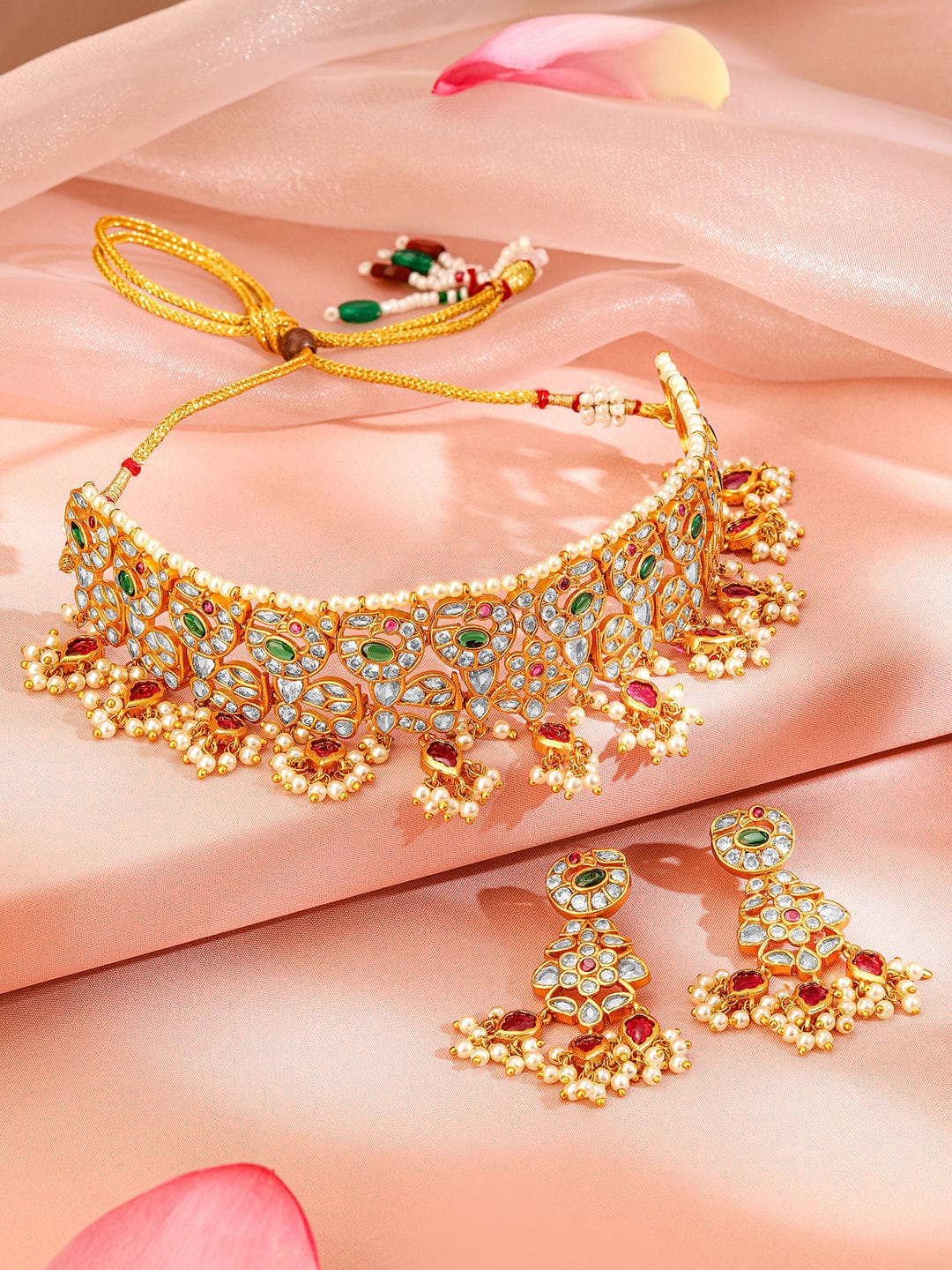 rubans-24k-gold-plated-emerald-ruby-studded-pearl-beaded-handcrafted-choker-necklace-set-necklace-set-1120145185.jpg