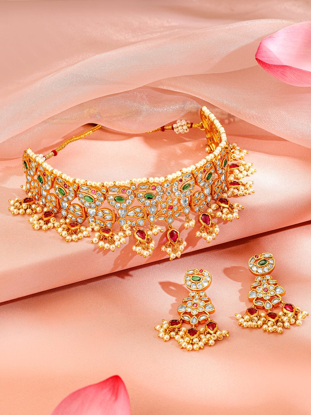 rubans-24k-gold-plated-emerald-ruby-studded-pearl-beaded-handcrafted-choker-necklace-set-necklace-set-1120145186.jpg