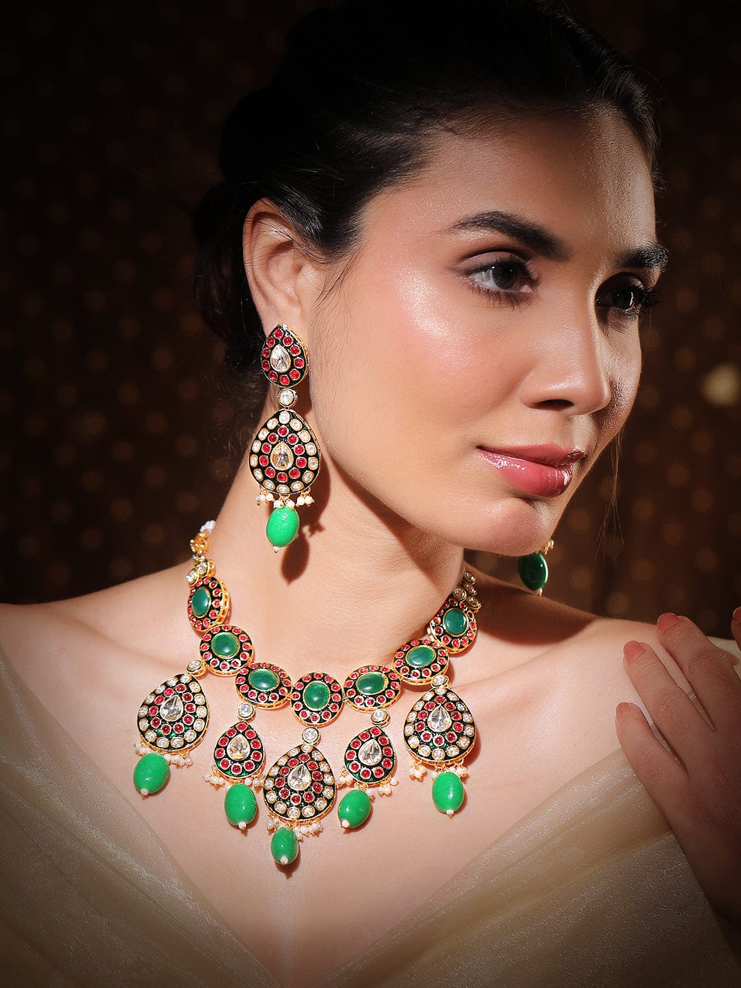 rubans-24k-gold-plated-kundan-green-beaded-choker-necklace-set-with-red-stone-detailing-necklace-sets-37931636457646.jpg