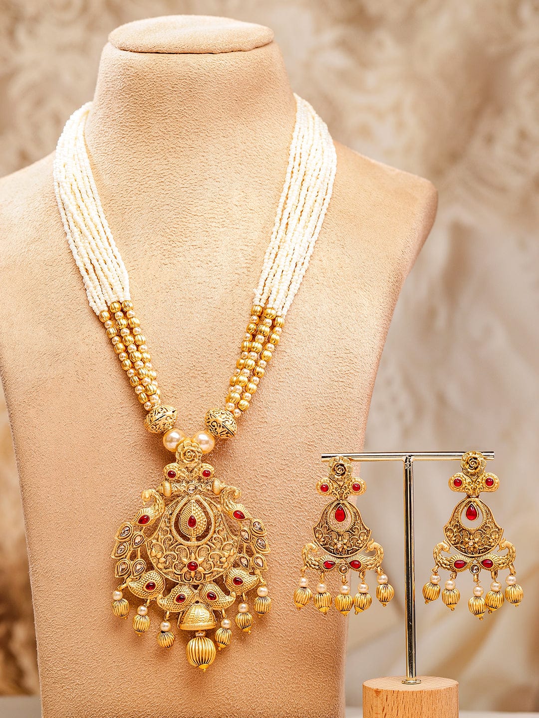 rubans-24k-gold-plated-ruby-studded-golden-pearl-beaded-multistrand-temple-jewellery-set-necklaces-necklace-sets-chains-mangalsutra-1151182509.jpg