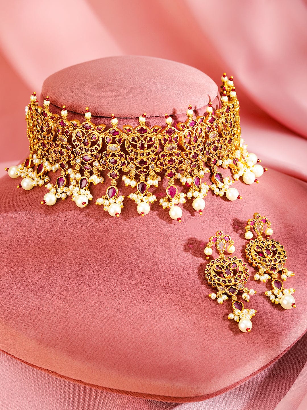 rubans-24k-gold-plated-ruby-studded-pearl-beaded-handcrafted-choker-necklace-set-necklace-set-1120145179.jpg