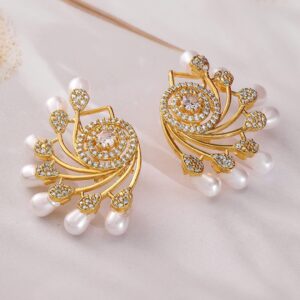 Contemporary Chandbalis Earrings - Gold