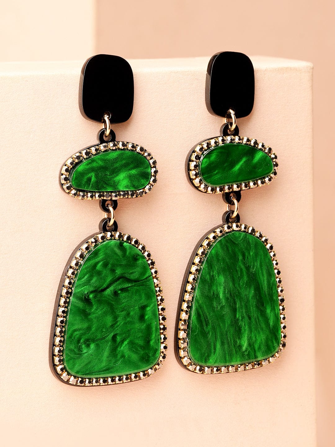 rubans-emerald-green-crystal-marble-stone-black-studded-long-statement-dangle-earrings-drop-earrings-1143859628.jpg