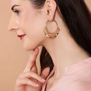 Gold-Plated Classic Handcrafted Chandbalis - Gold